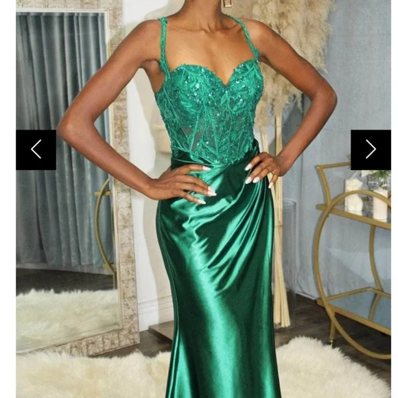 earth color bridesmaid dress Cinderella Divine Satin Strapless Fitted Gown Style #CD163 – LA TOP DIVAS main image 0